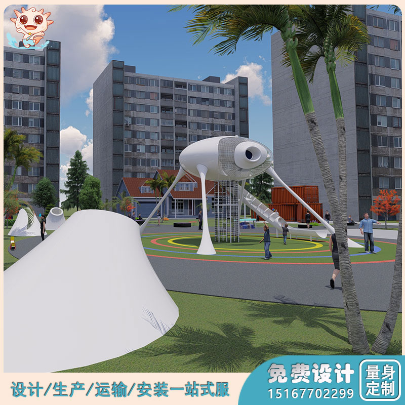 兒童社區(qū)游樂設(shè)施_太空港游樂場(chǎng)