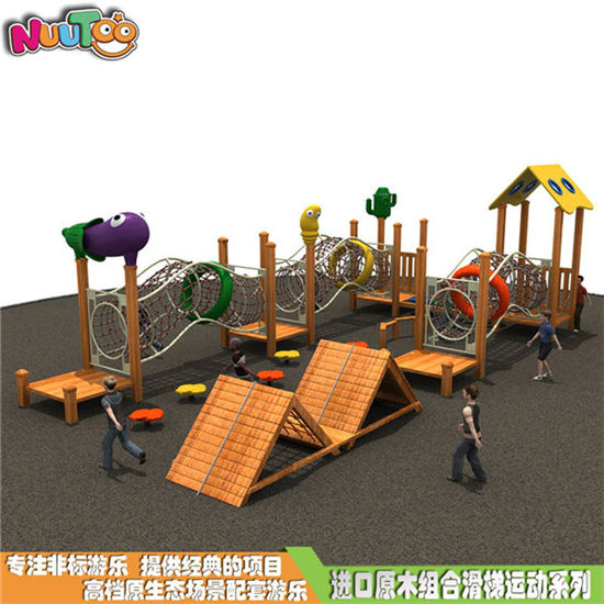 定制經(jīng)典高端實(shí)木組合滑梯 各種款式兒童組合滑梯 游樂(lè)設(shè)施廠(chǎng)家LT-ZH016