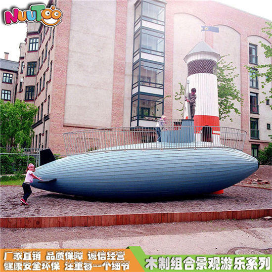 游艇定制木制滑梯價格_樂圖非標(biāo)游樂