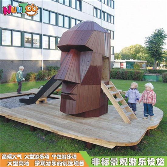 樂圖非標(biāo)游樂金剛?cè)祟^藝術(shù)組合滑梯