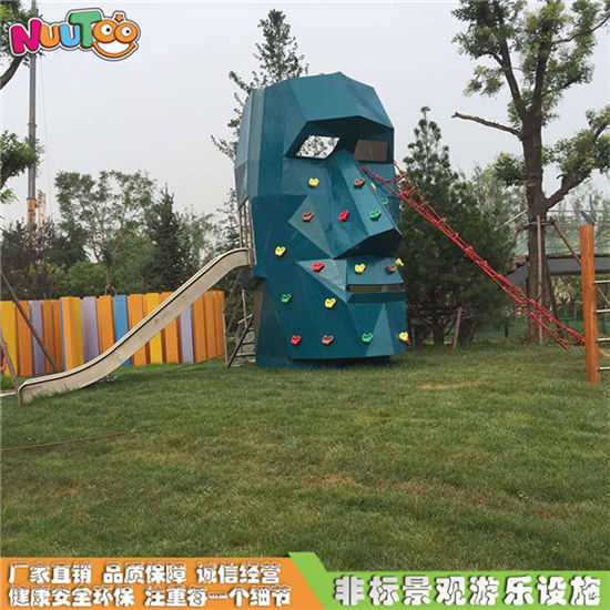 戶外景觀雕塑 大型藝術(shù)人頭組合滑梯 非標(biāo)游樂設(shè)施定制廠家