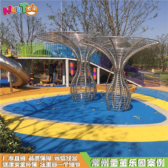 戶外大型非標(biāo)游樂設(shè)備 游樂場定制組合滑梯 戶外園林木質(zhì)不銹鋼游樂設(shè)施LT-JG002
