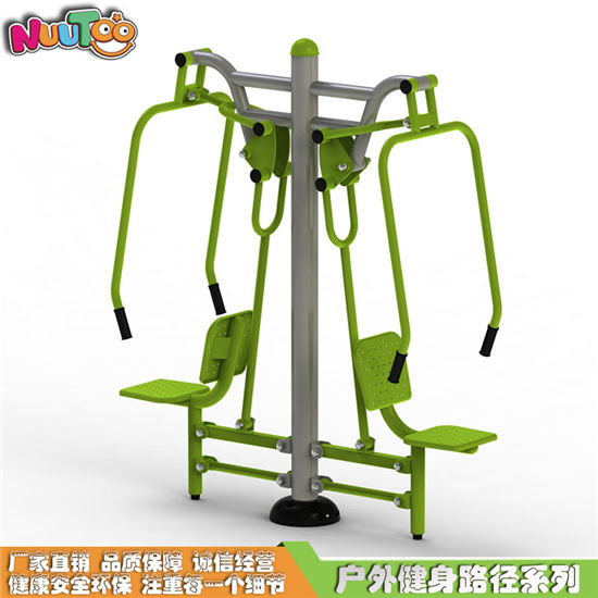 坐推訓練器小區(qū)戶外健身器材報價廠家_樂圖非標游樂