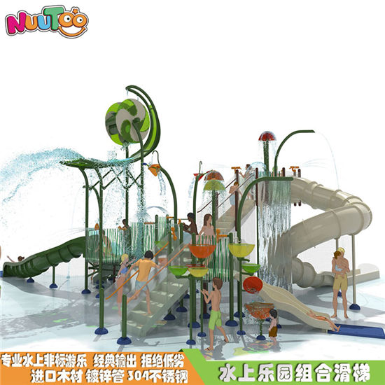 水上兒童戲水滑梯設備 水上滑梯游樂