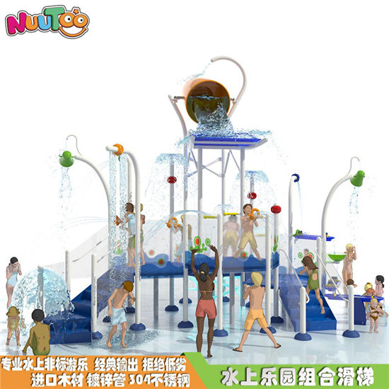 水上兒童戲水滑梯設備 水上滑梯游樂